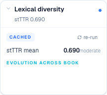 lexical-diversity report card
