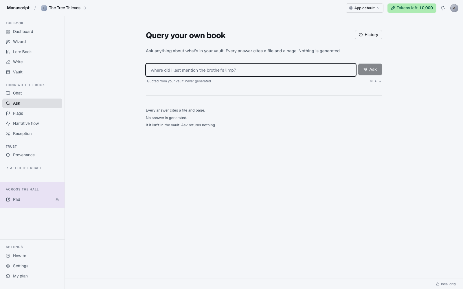 Ask your book search