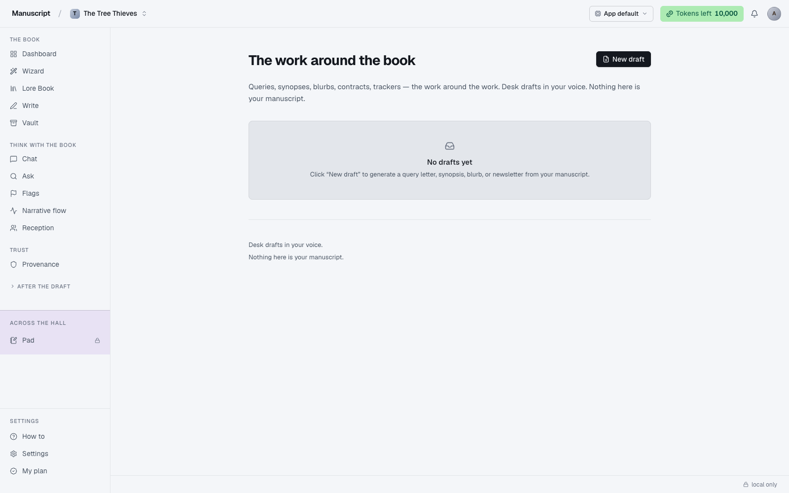 Query letter / synopsis desk